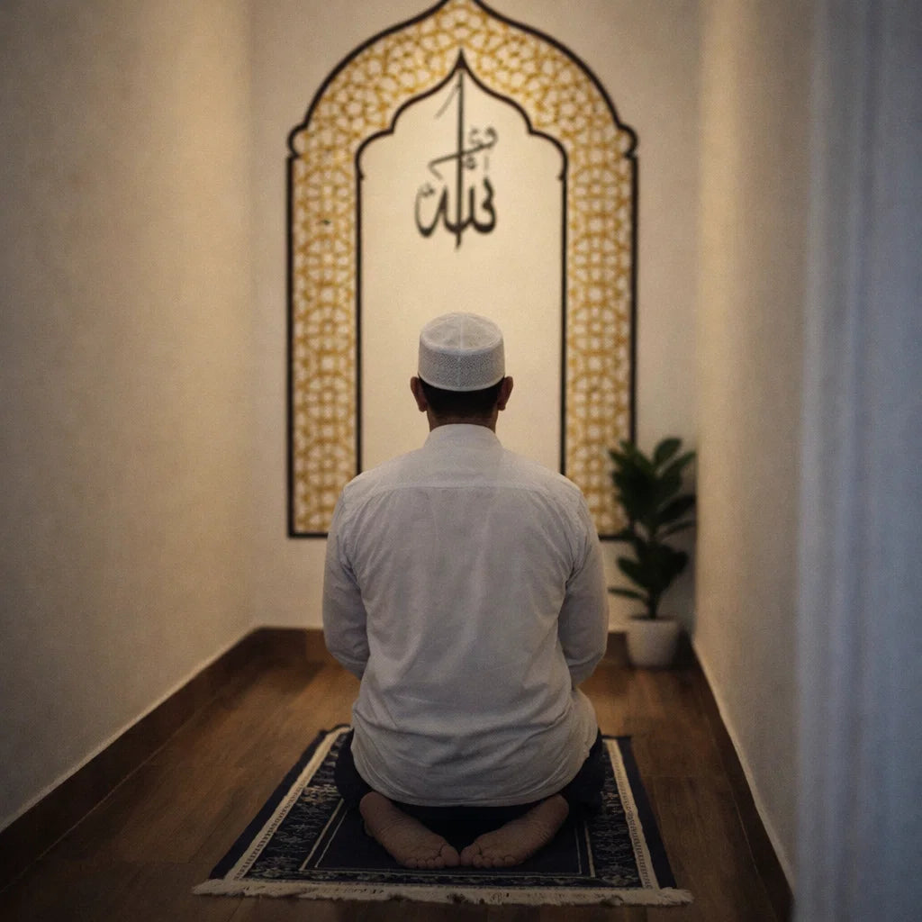 Une niche de prière qui inspire la tranquillité