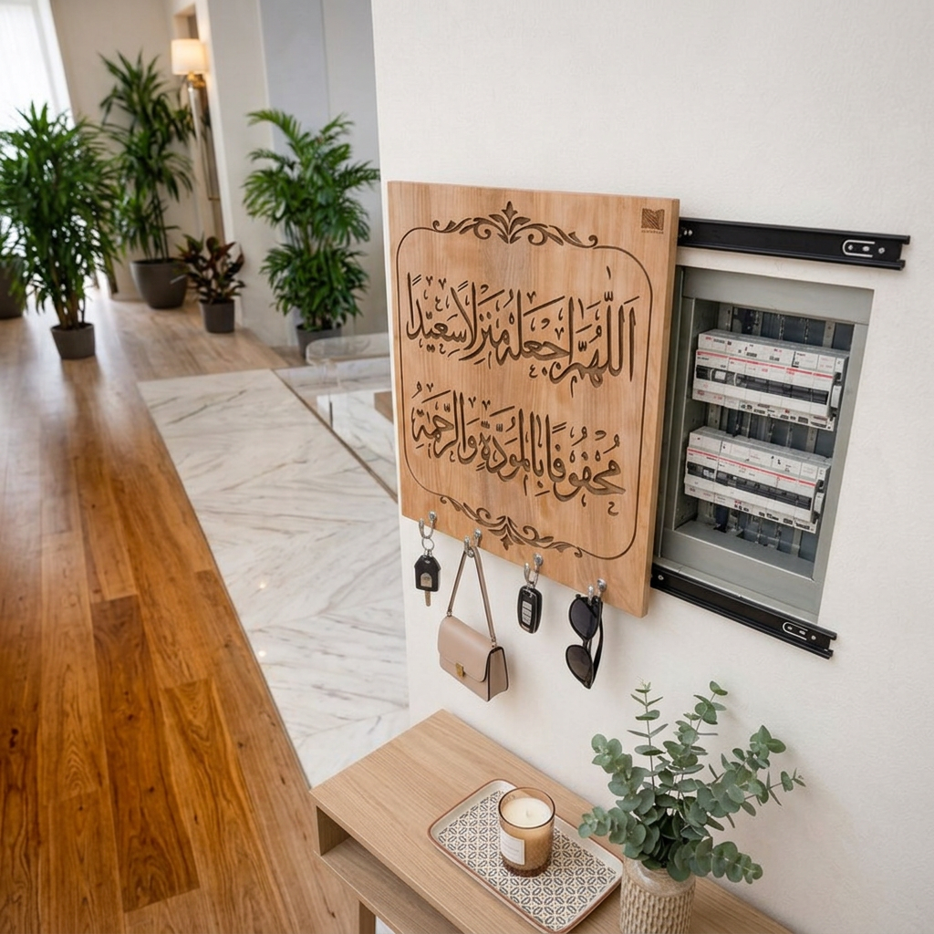 Transformez votre entrée en une œuvre d'art  grâce au couvre-benne décentralisateur spirituel 3 en 1