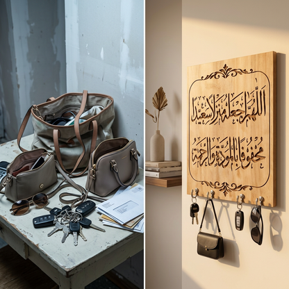 Transformez votre entrée en une œuvre d'art  grâce au couvre-benne décentralisateur spirituel 3 en 1