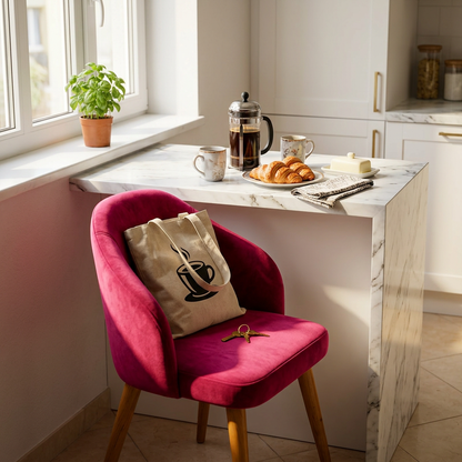 Un fauteuil luxueux une touche de luxe au premier coup d’œil.