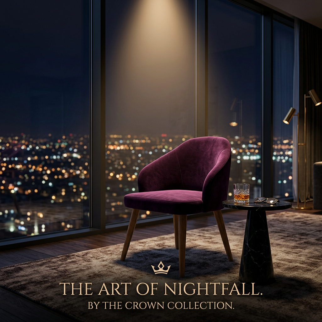 Un fauteuil luxueux une touche de luxe au premier coup d’œil.