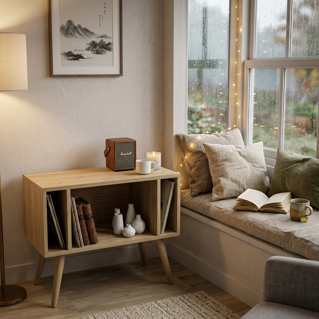 Une solution élégante pour ranger livres et objets de décoration sans encombrement.