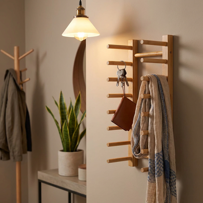 Organisation parfaite grâce au kit de rangement intelligent en bois (4 pièces)