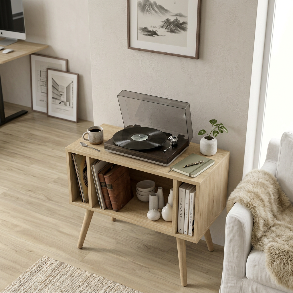 Une solution élégante pour ranger livres et objets de décoration sans encombrement.