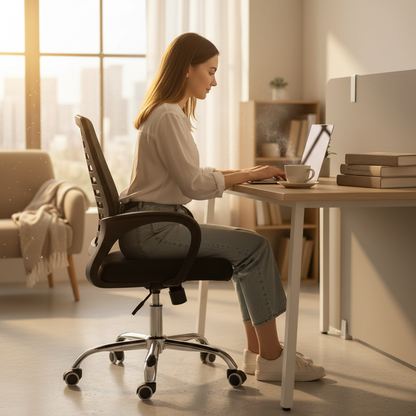 La chaise OfficeLux offre confort et luxe dans les moindres détails.