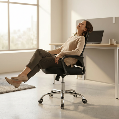 La chaise OfficeLux offre confort et luxe dans les moindres détails.