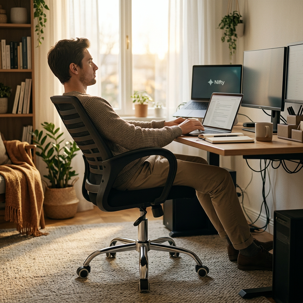 La chaise OfficeLux offre confort et luxe dans les moindres détails.
