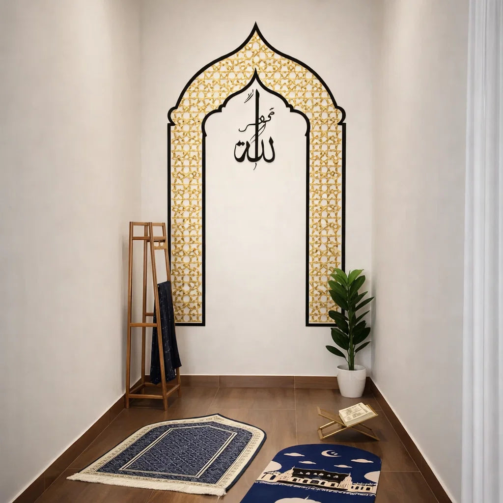 Une niche de prière qui inspire la tranquillité