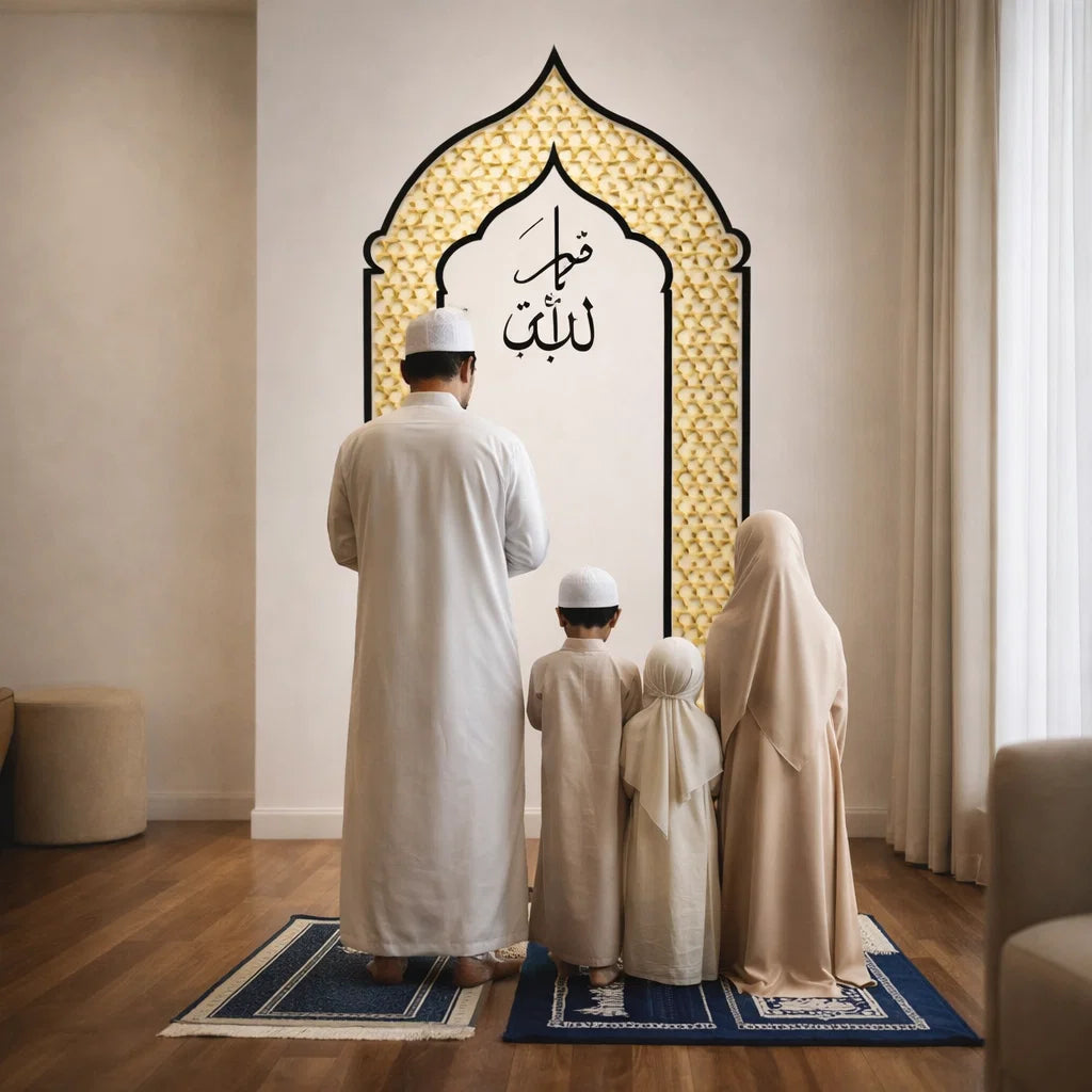 Une niche de prière qui inspire la tranquillité