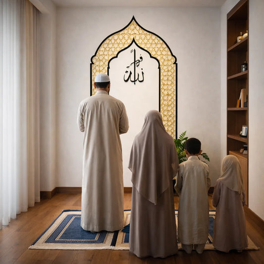 Une niche de prière qui inspire la tranquillité