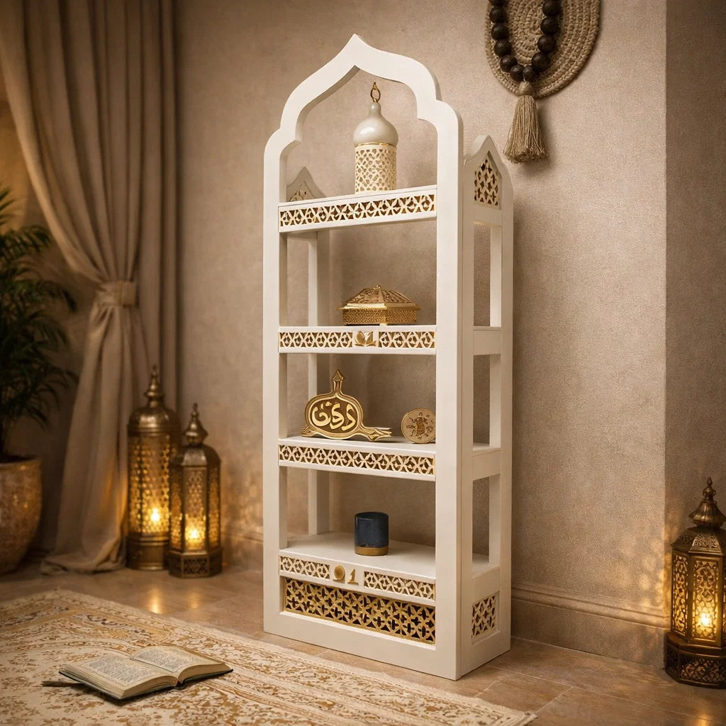 Étagère spirituelle en bois