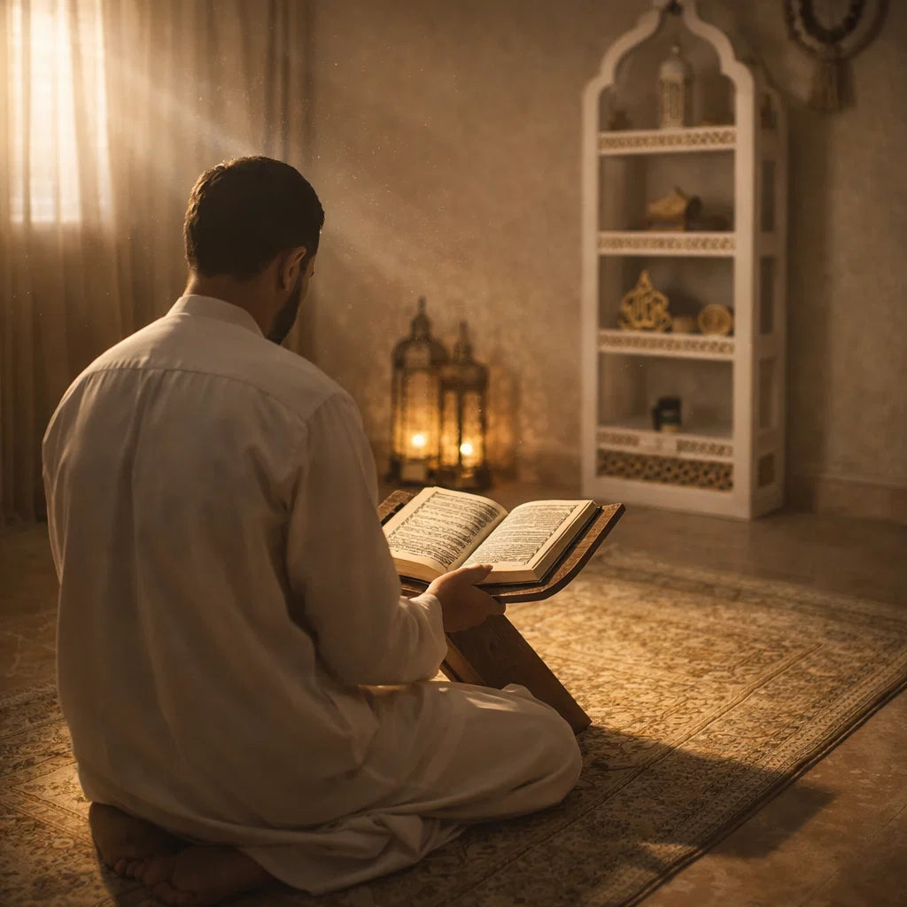 Étagère spirituelle en bois