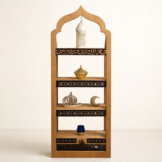 Étagère spirituelle en bois