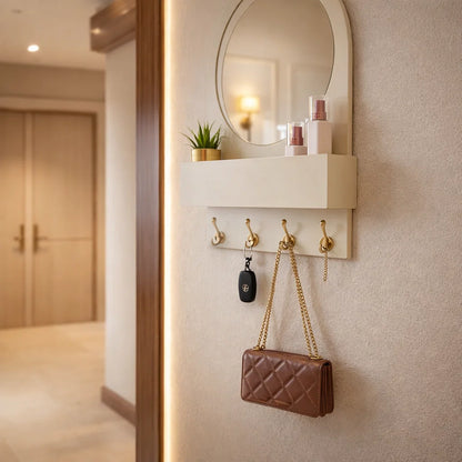 Organiseur de clés avec miroir, organisation élégante