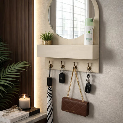 Organiseur de clés avec miroir, organisation élégante