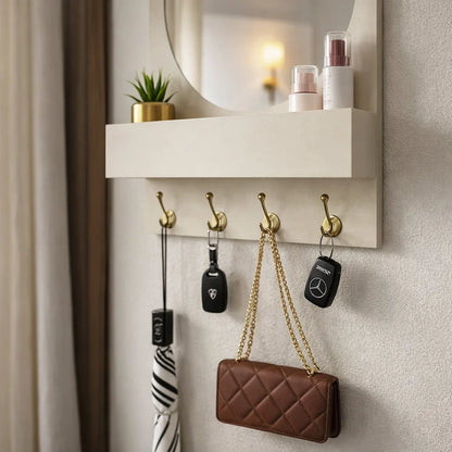 Organiseur de clés avec miroir, organisation élégante