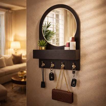 Organiseur de clés avec miroir, organisation élégante