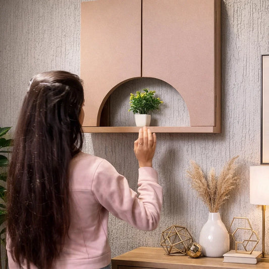 Couverture diagonale en bois de luxe