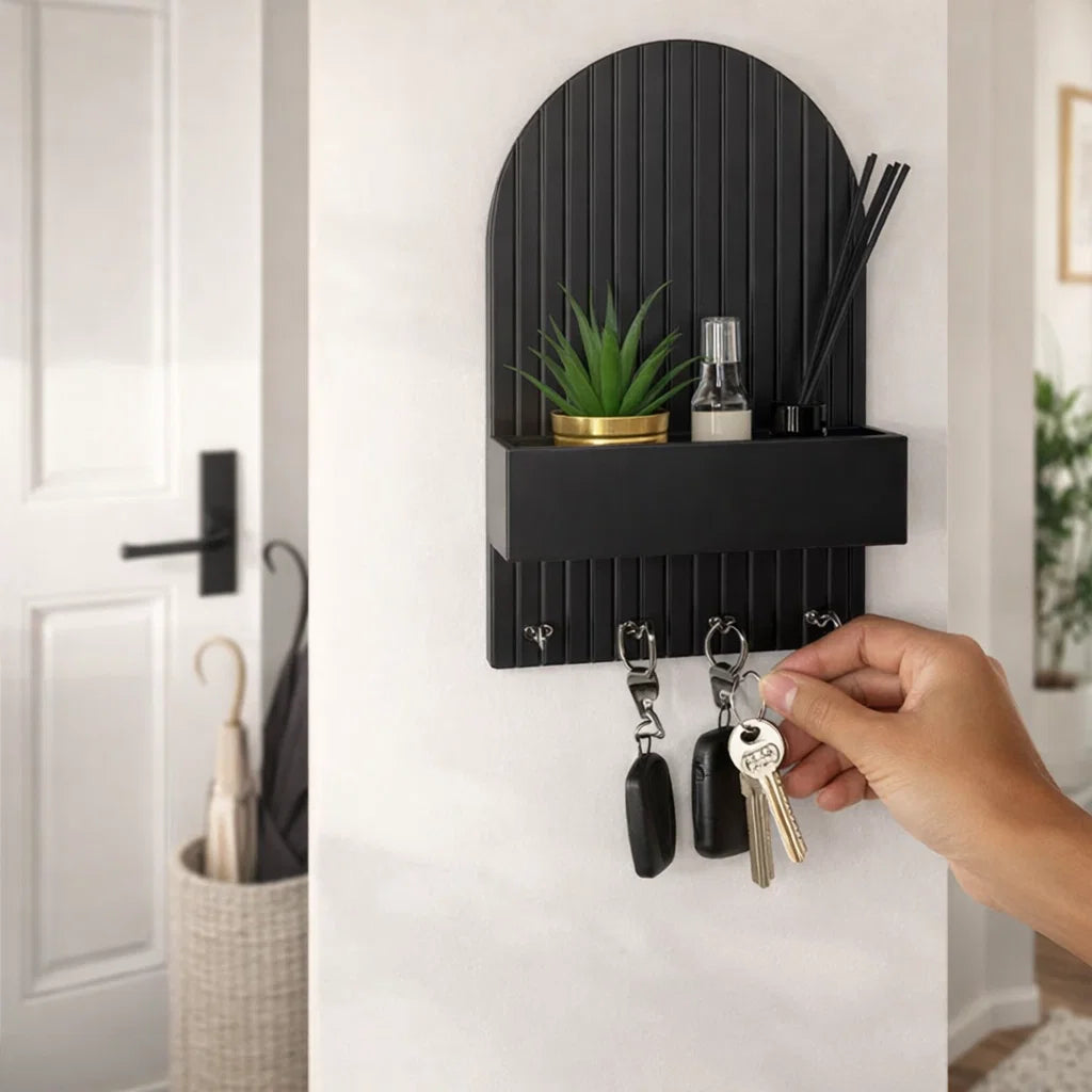 Un organisateur d'entrée pratique avec une touche de luxe