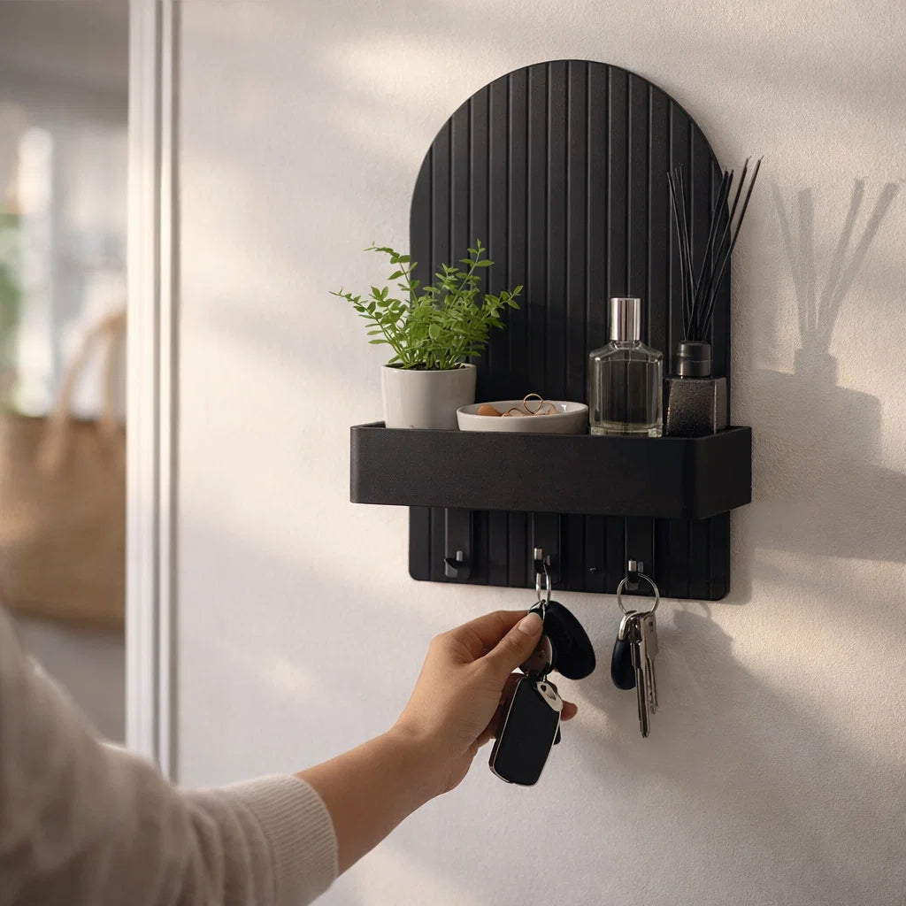 Un organisateur d'entrée pratique avec une touche de luxe