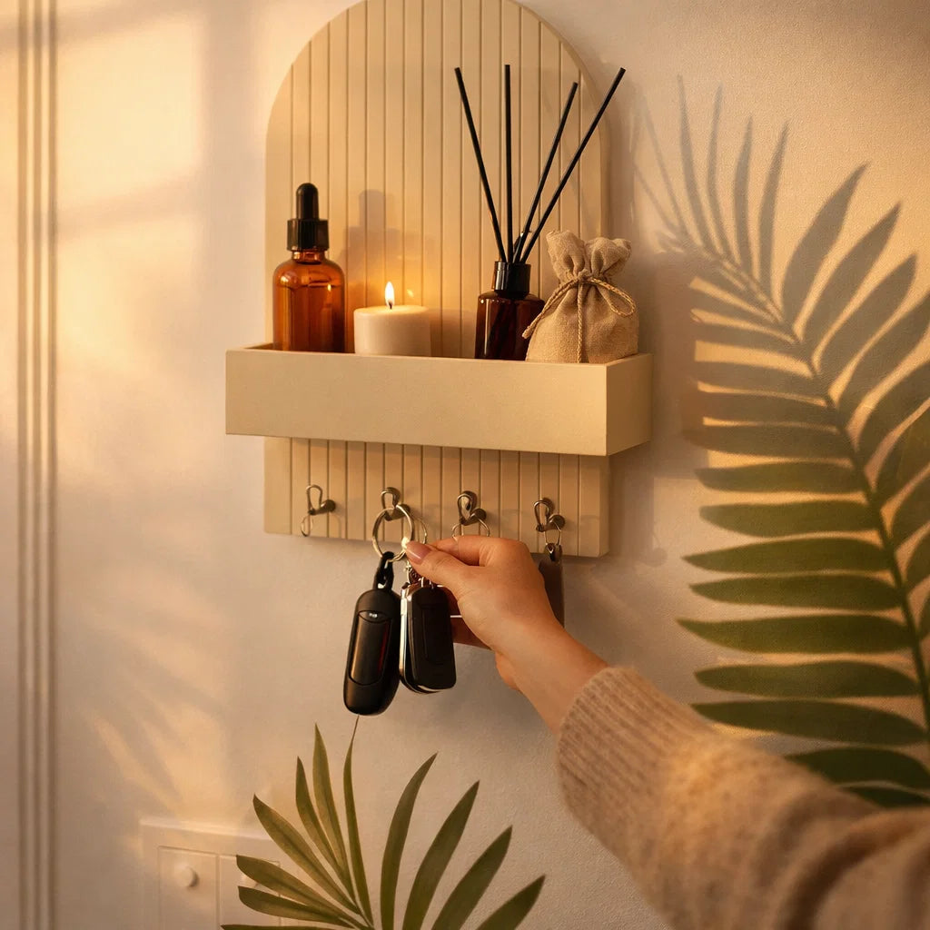 Un organisateur d'entrée pratique avec une touche de luxe