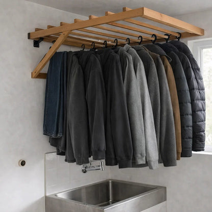 Scie murale pliante en bois 55 cm x 43 cm