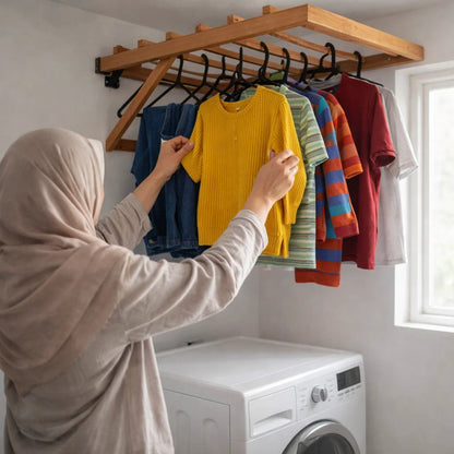 Scie murale pliante en bois 55 cm x 43 cm