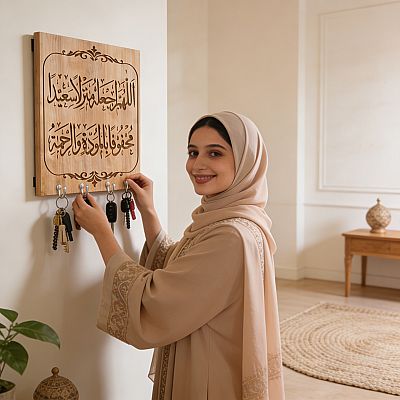 Transformez votre entrée en une œuvre d'art  grâce au couvre-benne décentralisateur spirituel 3 en 1